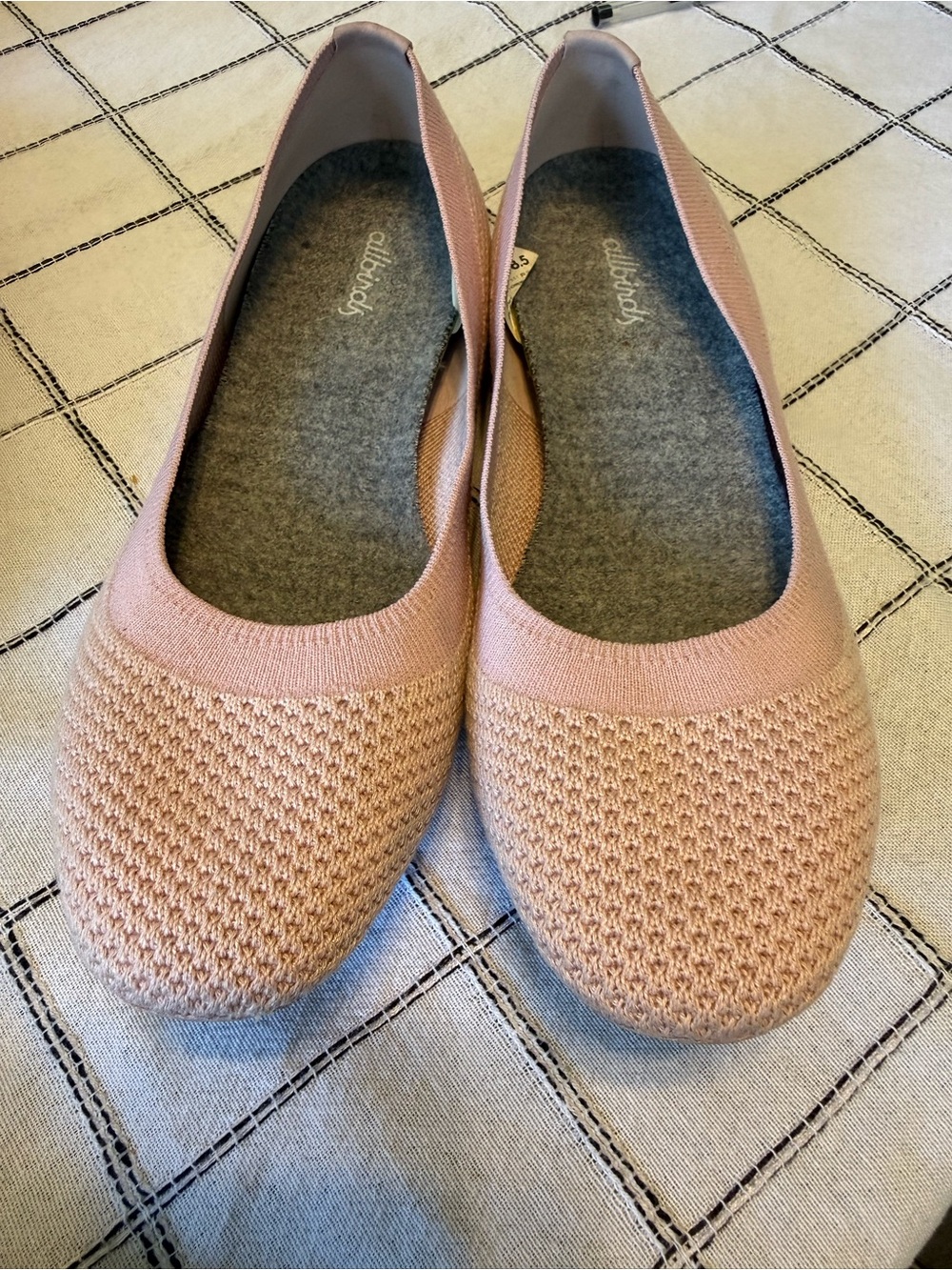 Allbirds Tree Breezers Knit Ballet Flats Women 8.5 Harvest Rose Mauve Pink